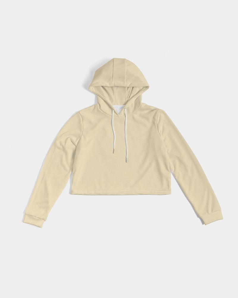 BEIGE Cropped Hoodie