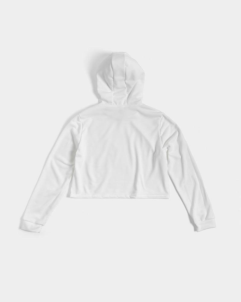 WHITE Cropped Hoodie