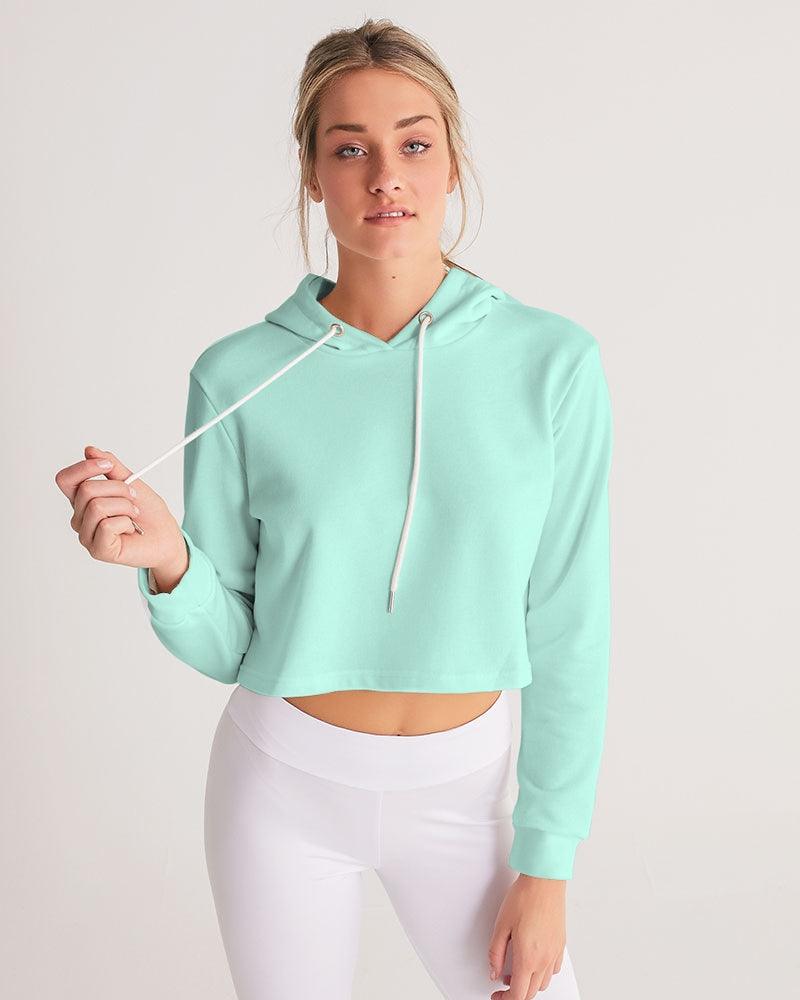 AQUAMARINE Cropped Hoodie