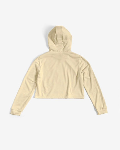 BEIGE Cropped Hoodie