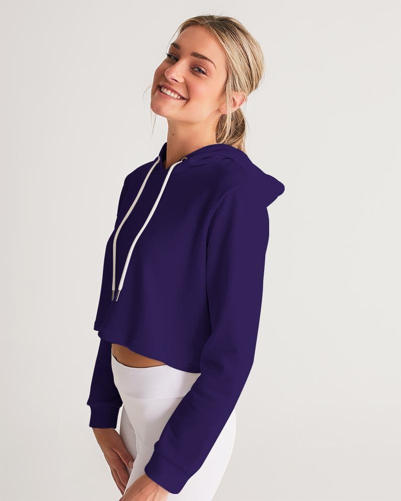 DEEP INDIGO Cropped Hoodie