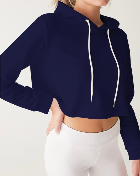 MIDNIGHT BLUE Cropped Hoodie