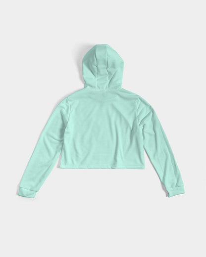 AQUAMARINE Cropped Hoodie