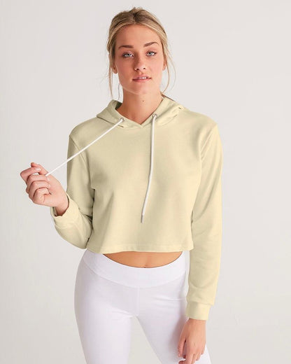 BEIGE Cropped Hoodie