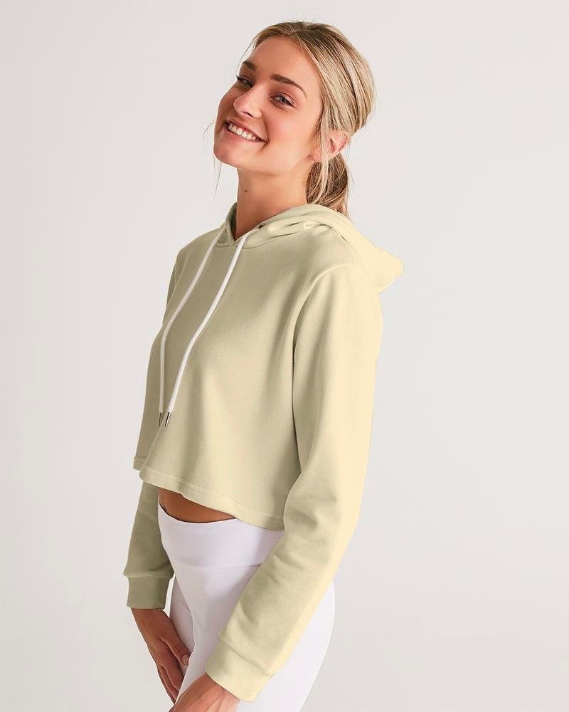 BEIGE Cropped Hoodie